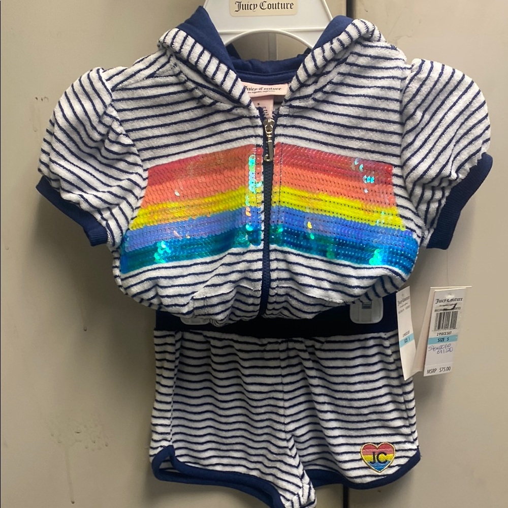 Juicy Couture Striped Sequin 2piece